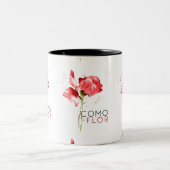 Como La Flor Tweekleurige Koffiemok (Center)