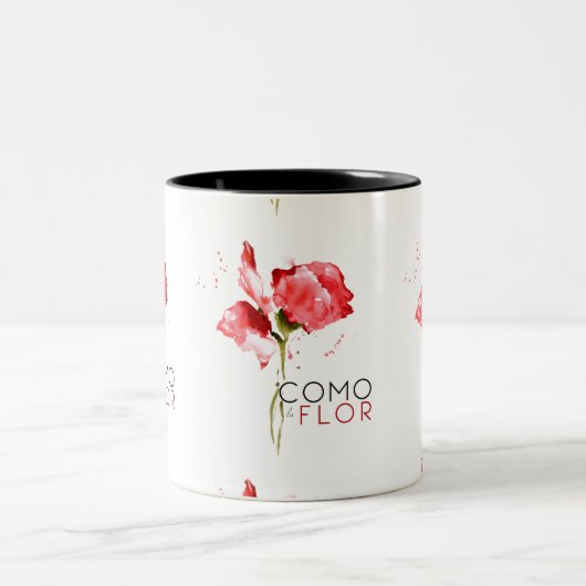 Como La Flor Tweekleurige Koffiemok (Center)