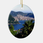 Como Lake 2 Keramisch Ornament (Rechts)