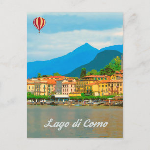 Como Lake, Italië Briefkaart