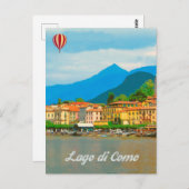 Como Lake, Italië Briefkaart (Voorkant / Achterkant)