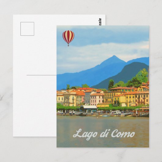 Como Lake, Italië Briefkaart (Voorkant / Achterkant)