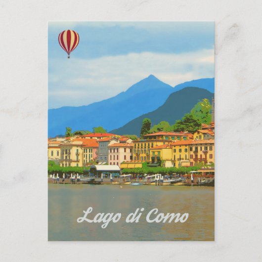 Como Lake, Italië Briefkaart (Voorkant)