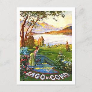 Como Lake Italië — vintage-reis Briefkaart