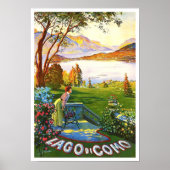 Como Lake Italië — vintage-reis Poster (Voorkant)