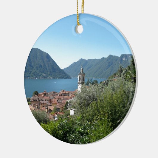 Como Lake Keramisch Ornament (Links)