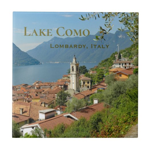 Como Lombardije Italië Tegeltje (Voorkant)