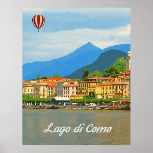 Como-meer, Italië Poster (Voorkant)