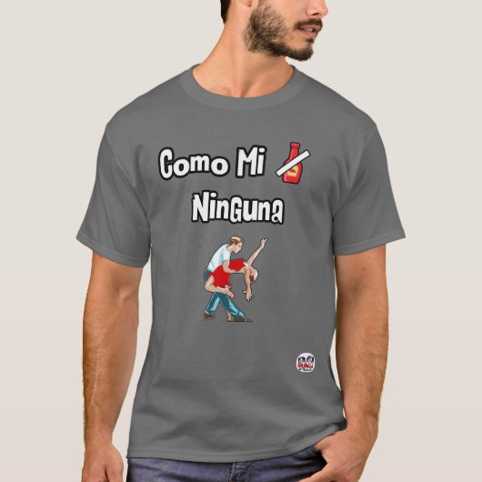 Como mi salsa ninguna Mannen T-shirt (Voorkant)