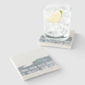 ¡Cómo mola, este padre se merece una ola! Stenen Onderzetter (Zijkant)