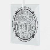 CoMo Preservation Line Drawing Ornament (Voorkant links)