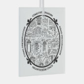 CoMo Preservation Line Drawing Ornament (Voorkant Rechts)