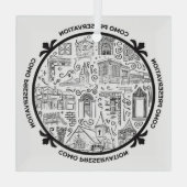 CoMo Preservation Line Drawing Ornament (Achterkant)