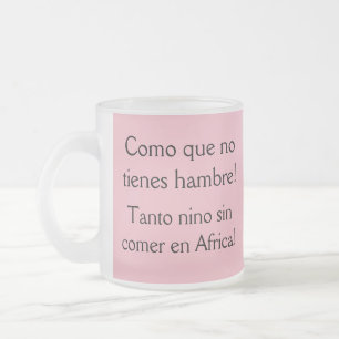 Como que no tienes hambre? matglas koffiemok
