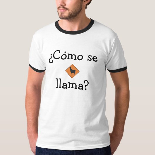 Cómo se, lama? t-shirt (Voorkant)