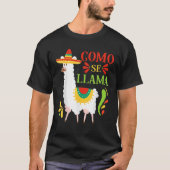 Como Se Llama Animal Funny Mexican Cinco de Mayo 2 T-shirt (Voorkant)