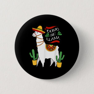 Como Se Llama Cactus Schattige Cinco de Mayo Drink Ronde Button 5,7 Cm