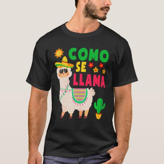 Como Se Llama Funny Cinco De Mayo Mexicaanse Kinde T-shirt (Voorkant)