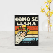 Como Se Llama Funny Cinco De Mayo Mexican Alpaca A Kaart (Gele Bloem)