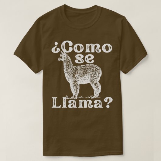 Como Se Llama Funny  Style Spaans T-shirt (Design voorkant)