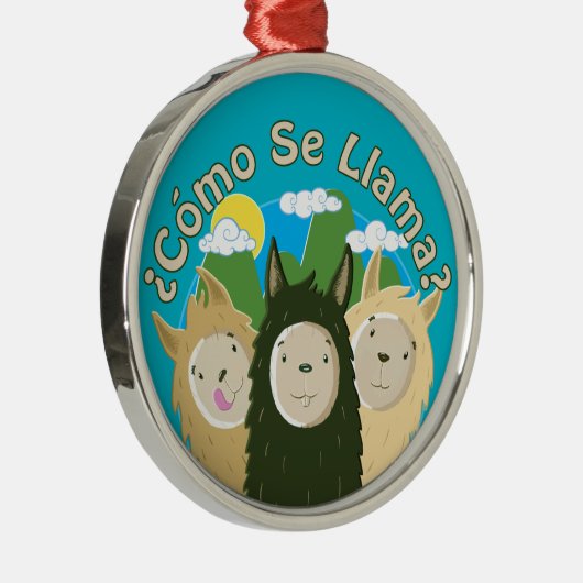 Como Se Llama? Metalen Ornament (Rechts)