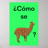 Cómo se llama? Poster (Voorkant)
