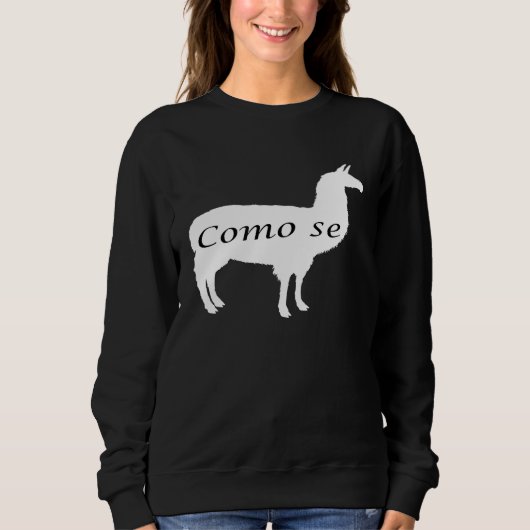 Como Se Llama Spaanse taal Llama's Trui (Voorkant)