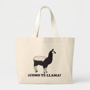 Como Te Llama Grote Tote Bag