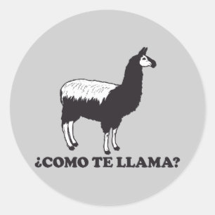 Como Te Llama Ronde Sticker