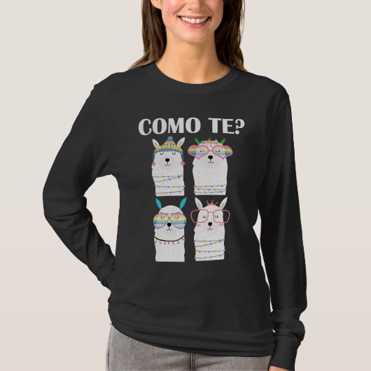 Como Te Llama  Spanish Teacher Back To School T-shirt (Voorkant)