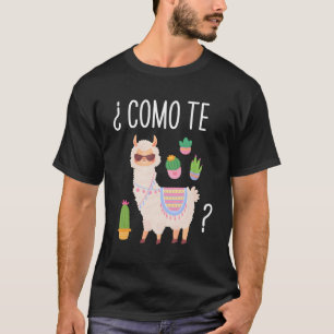 Como Te Llamas Student Spaans Leraar Tweetalig T-shirt