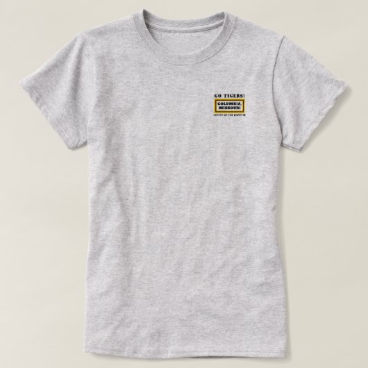 COMOCOU COLUMBIA, MISSOURI (COU) b-lc2 T-shirt (Design voorkant)