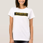 COMOCOU #COMOCOU goud-t T-shirt (Voorkant)