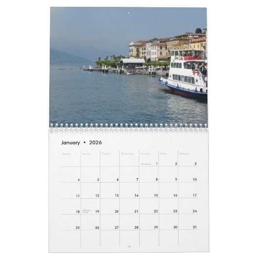 Comomeer 2026 kalender (Jan 2026)