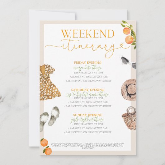 Comomeer Bachelorette Uitnodigen & Routebeschrijvi Kaart (Achterkant)