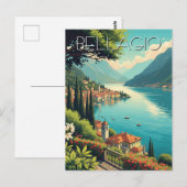 Comomeer Bellagio Italië Briefkaart (Voorkant / Achterkant)