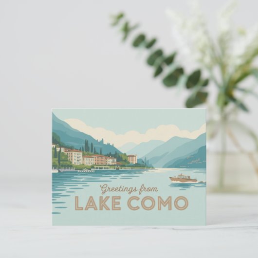  Comomeer Briefkaart | Groeten van (Staand voorkant)