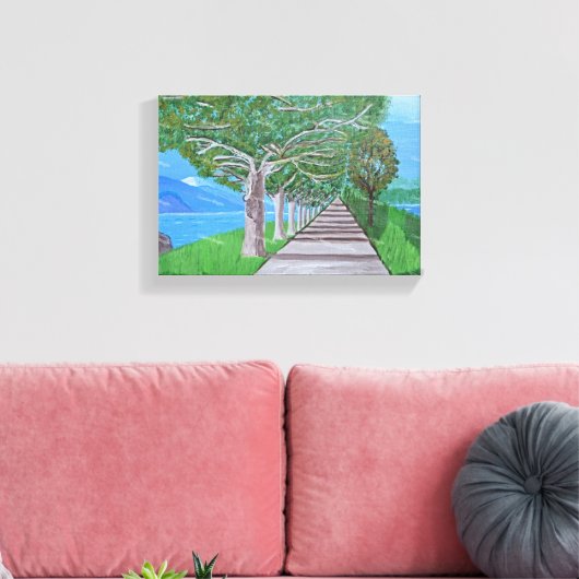 Comomeer canvas kunst (Insitu (Woonkamer))