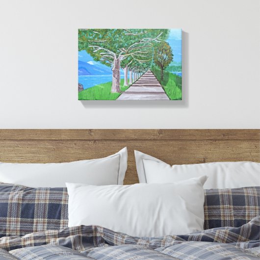 Comomeer canvas kunst (Insitu (Slaapkamer))