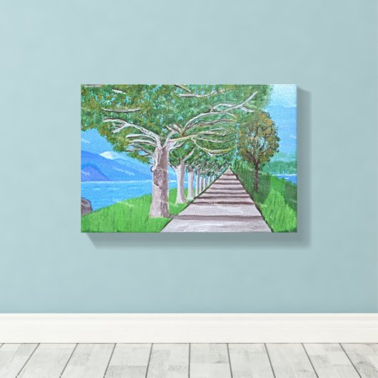 Comomeer canvas kunst (Insitu (Houten vloer))