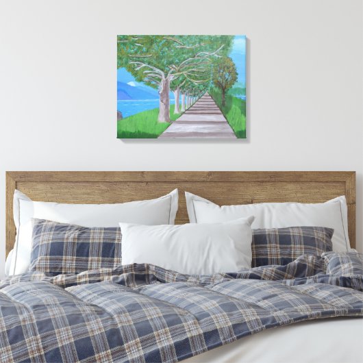 Comomeer canvas kunst (Insitu (Slaapkamer))