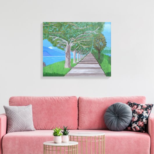 Comomeer canvas kunst (Insitu (Woonkamer))