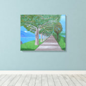 Comomeer canvas kunst (Insitu (Houten vloer))
