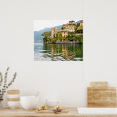 Comomeer in Italië Poster (Keuken)