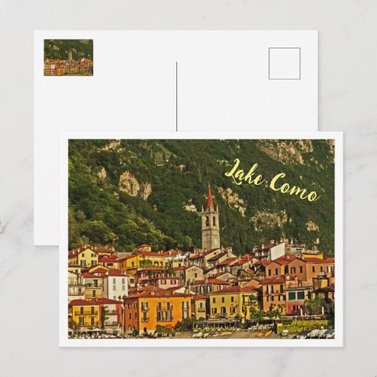Comomeer, Italiaans Lake District, Italië Briefkaart (Voorkant / Achterkant)