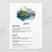 Comomeer Italiaanse bestemming bruiloft Menu (Voorkant)