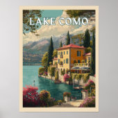 Comomeer - Italiaanse Lakeside Charm Poster (Voorkant)
