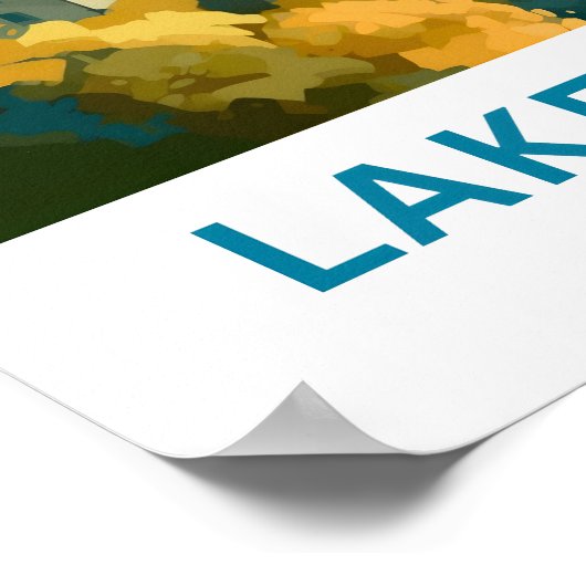 Comomeer Italië Reisprint Poster (Hoek)