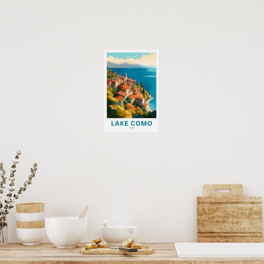 Comomeer Italië Reisprint Poster (Keuken)