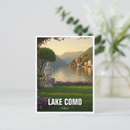 Comomeer Italië Reizen Briefkaart (Staand voorkant)